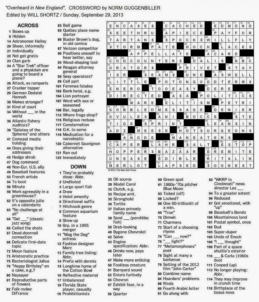 NY Times Crossword